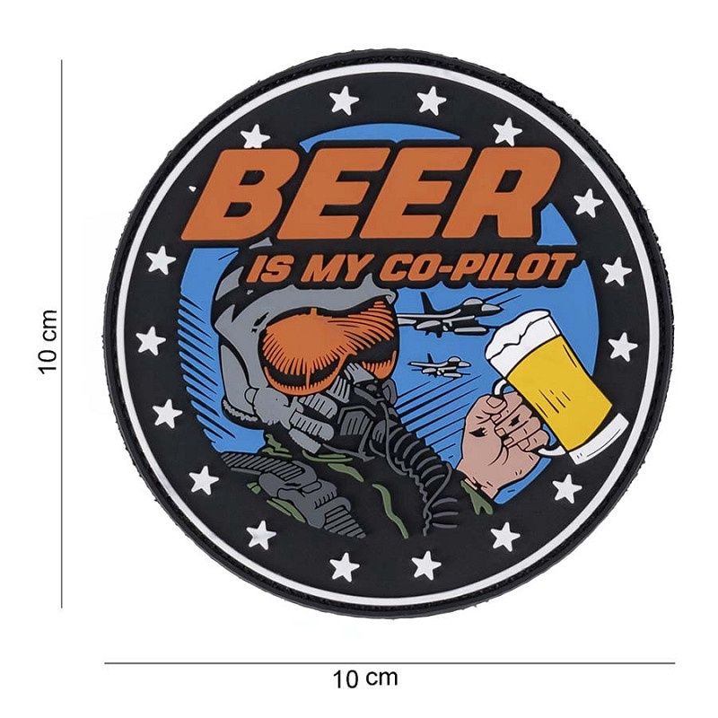 101 INC - Patch 3D PVC Beer is my Co-pilot