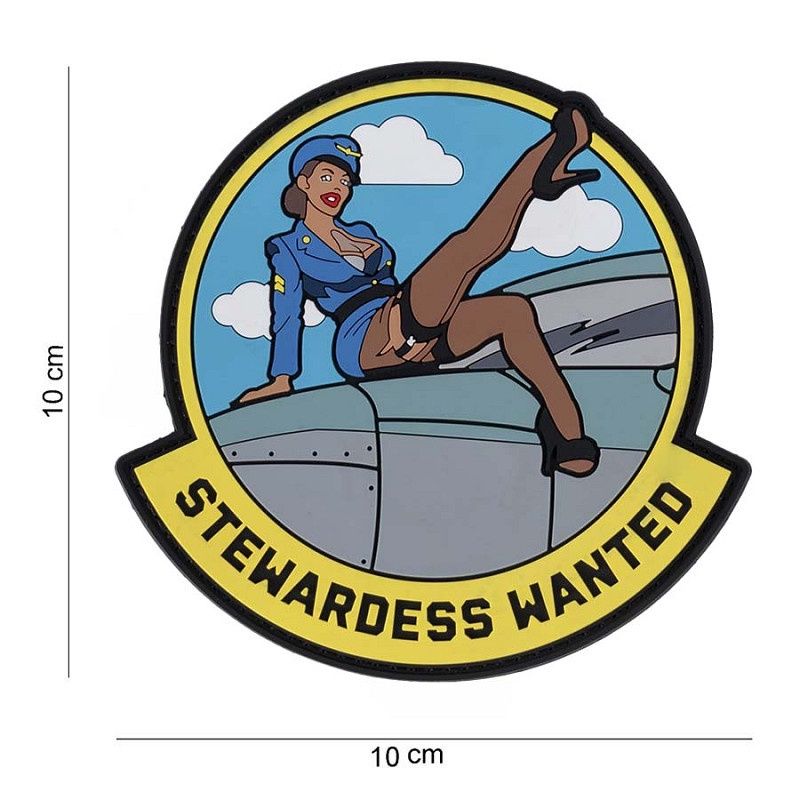 101 INC - Patch 3D PVC Stewardess wanted