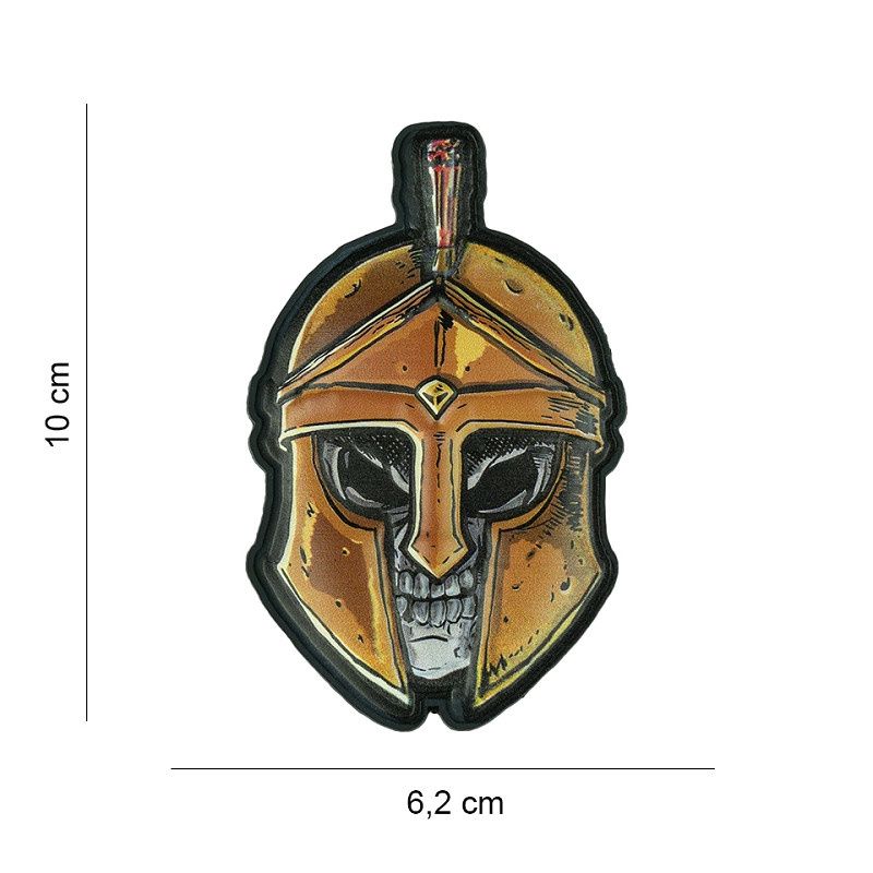 101 INC - Patch 3D UV Skull Spartan
