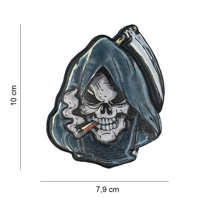 101 INC - Patch 3D UV Skull Grim reaper