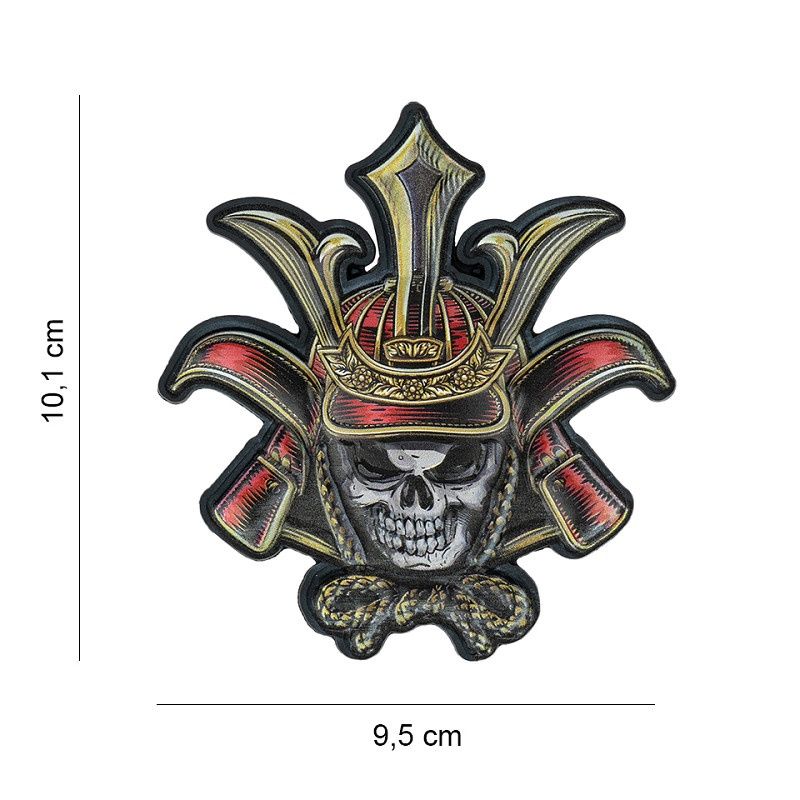 101 INC - Patch 3D UV Skull Samurai