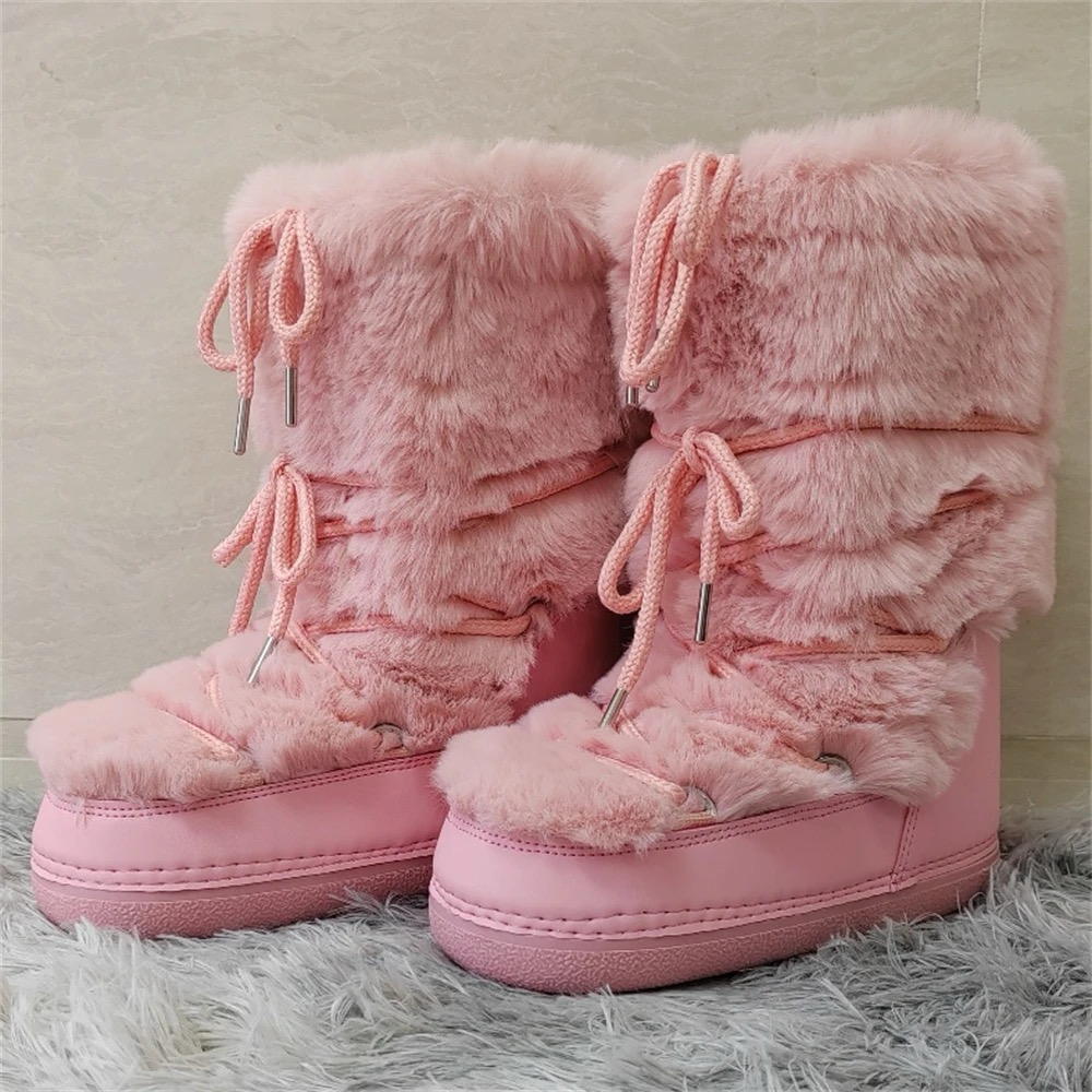 Cozy Cotton Candy Fluff Boots
