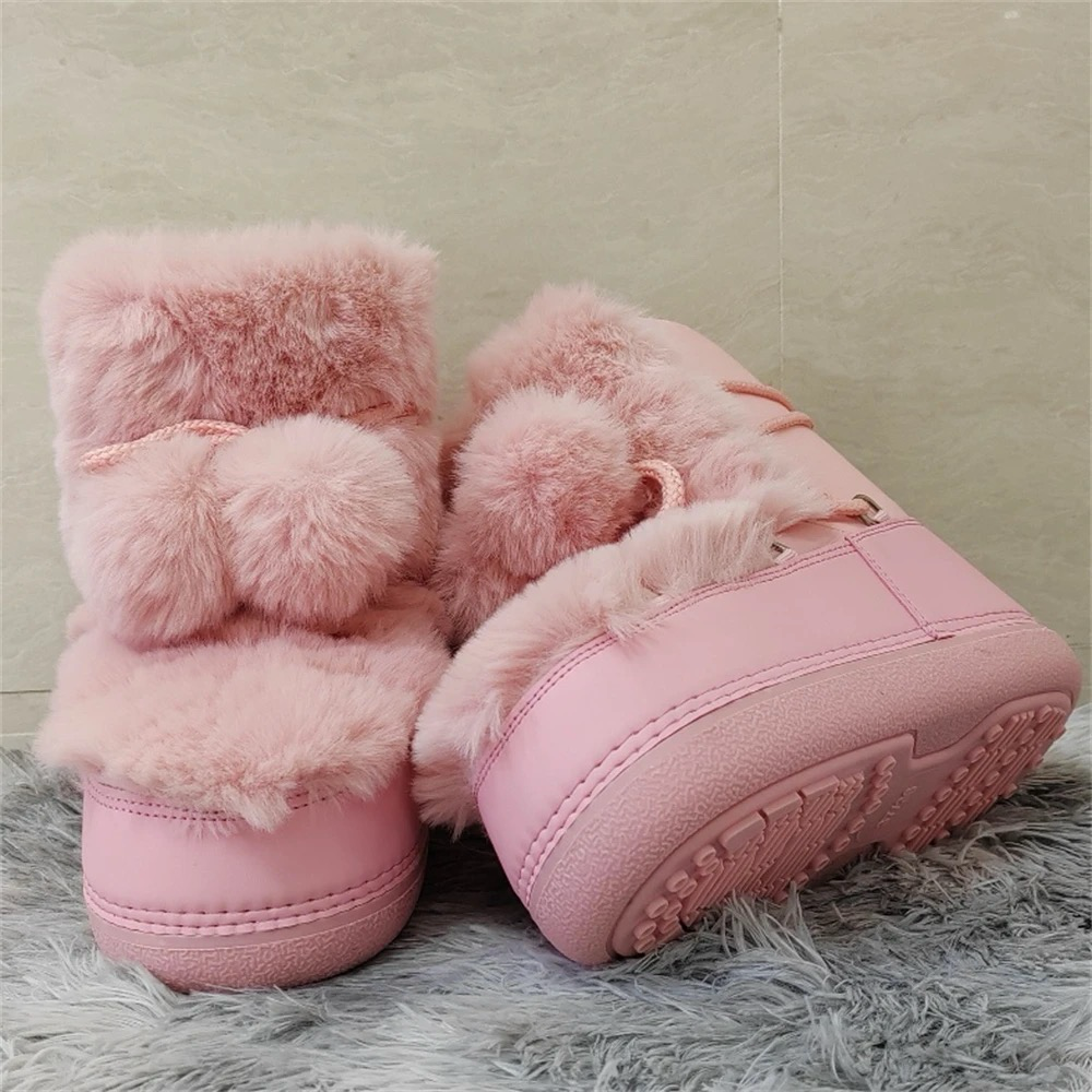 Cozy Cotton Candy Fluff Boots