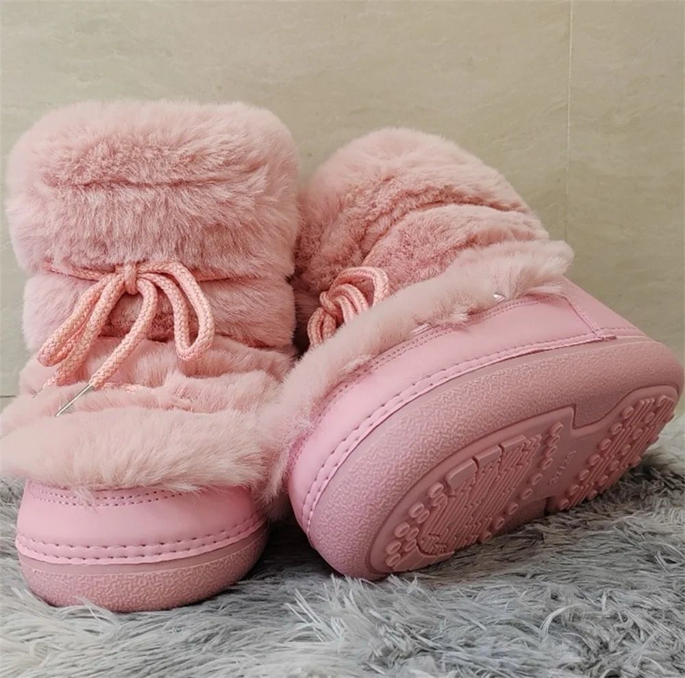 Cozy Cotton Candy Fluff Boots