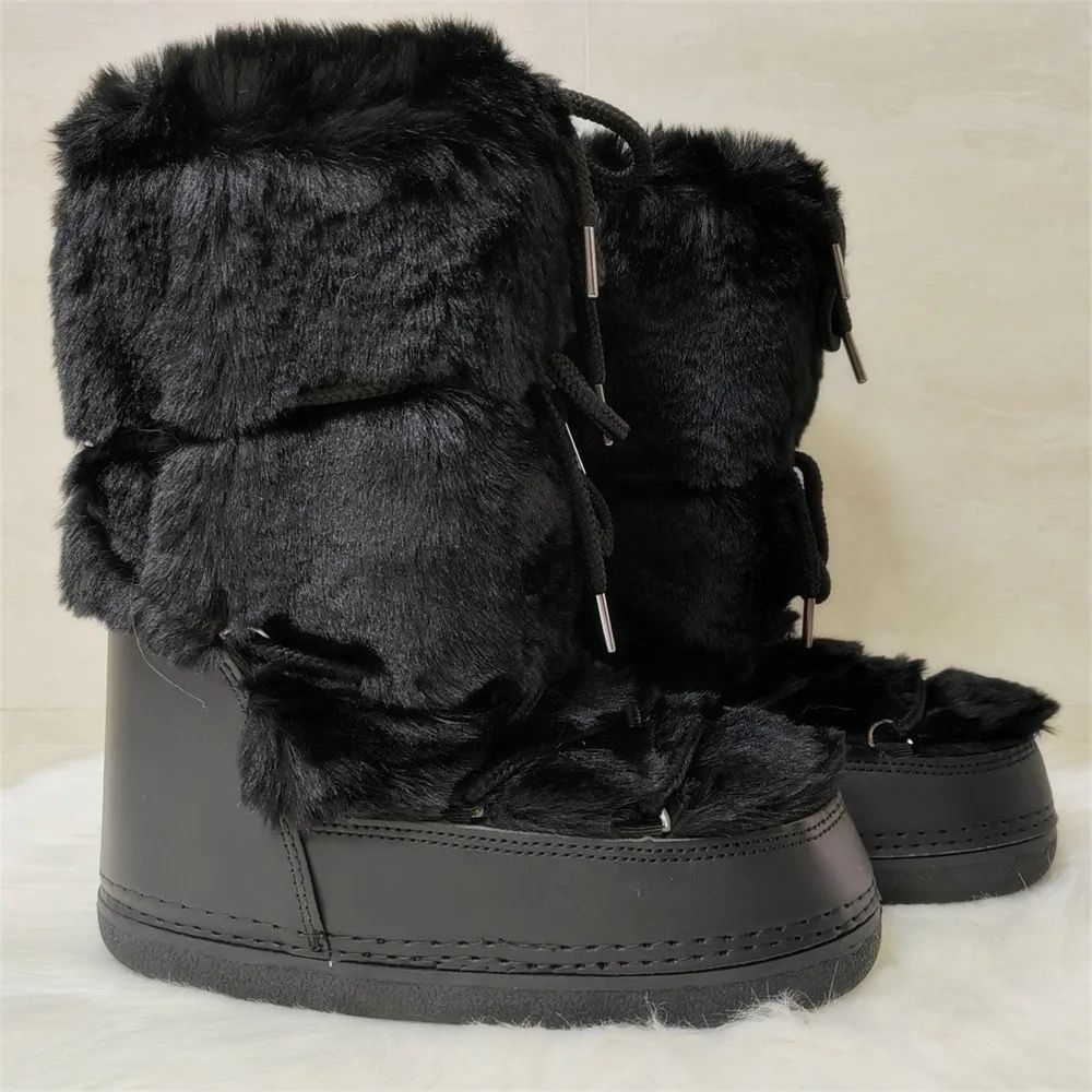 Midnight Dream Fluff Boots