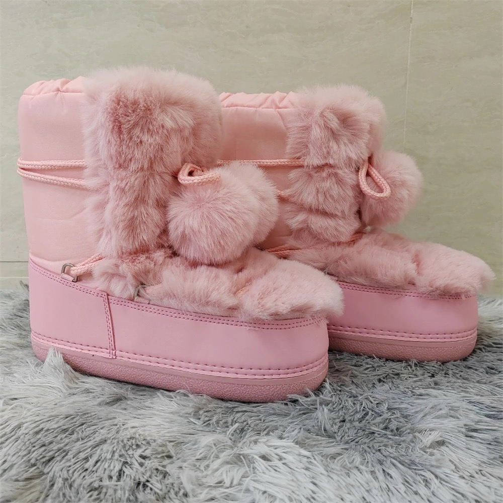 Cozy Cotton Candy Fluff Boots