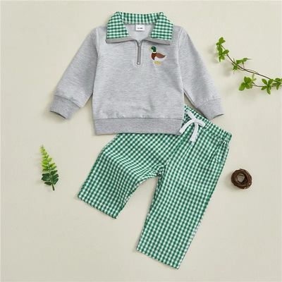 Ducky Days Plaid Set