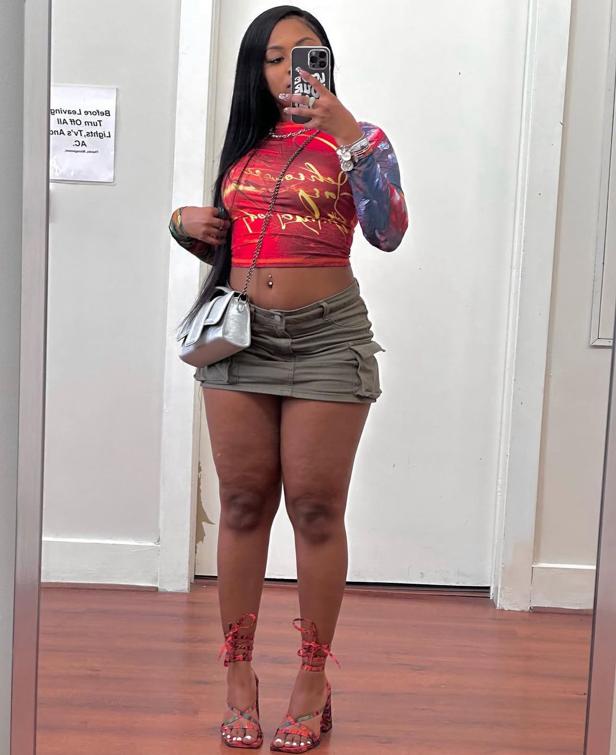 Love Language Mesh Crop Top