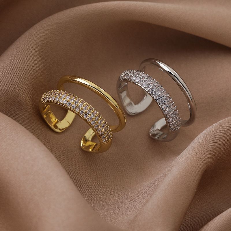 Double Luxe Open Band Ring
