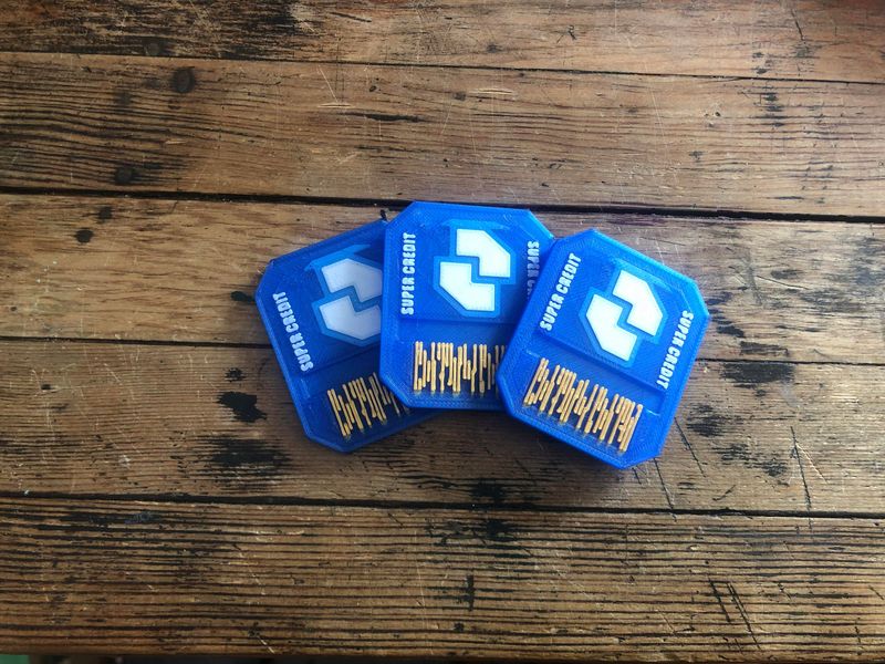 Super Credit 3D Printed Product