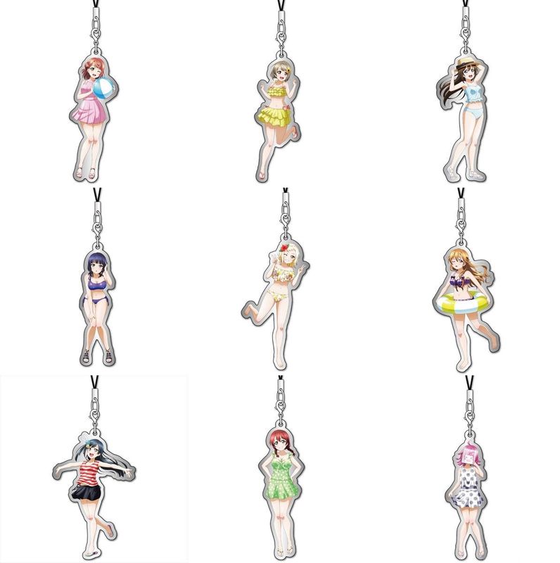 Love Live! Nijigasaki High School School Idol Club Metal Charm Strap Swimsuit Ver. (1 Random Blind Pack)