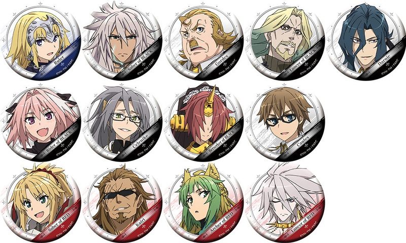 Fate/Apocrypha Chara Badge Collection Vol.1 (1 Random Blind Pack)
