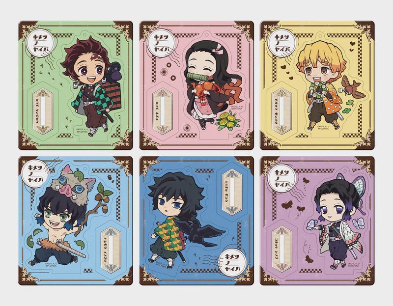 Demon Slayer Retro Acryl Stand Outing Set ~Colorful Ver.~ (1 Random Blind Pack)
