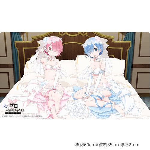 Re:Zero Rubber Mat Ram &amp; Rem Wedding
