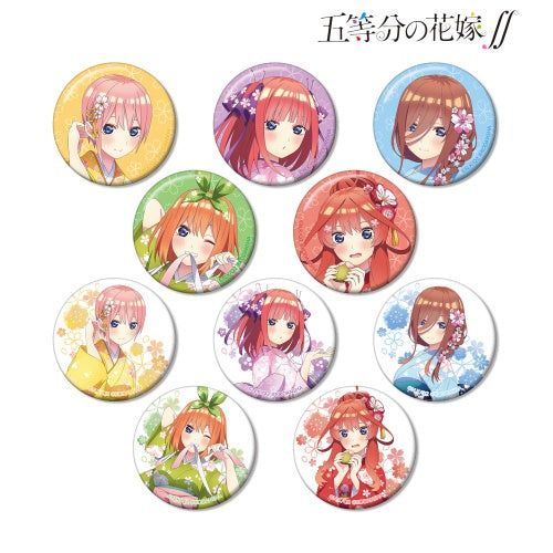 The Quintessential Quintuplets Season 2 [Especially Illustrated] Cherry Blossoms Wasou Ver. Trading Can Badge (1 Random Blind Pack)