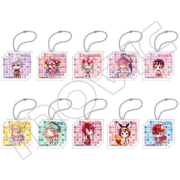 No Game No Life: Zero Acrylic Keychain Collection (1 Random Blind Pack)