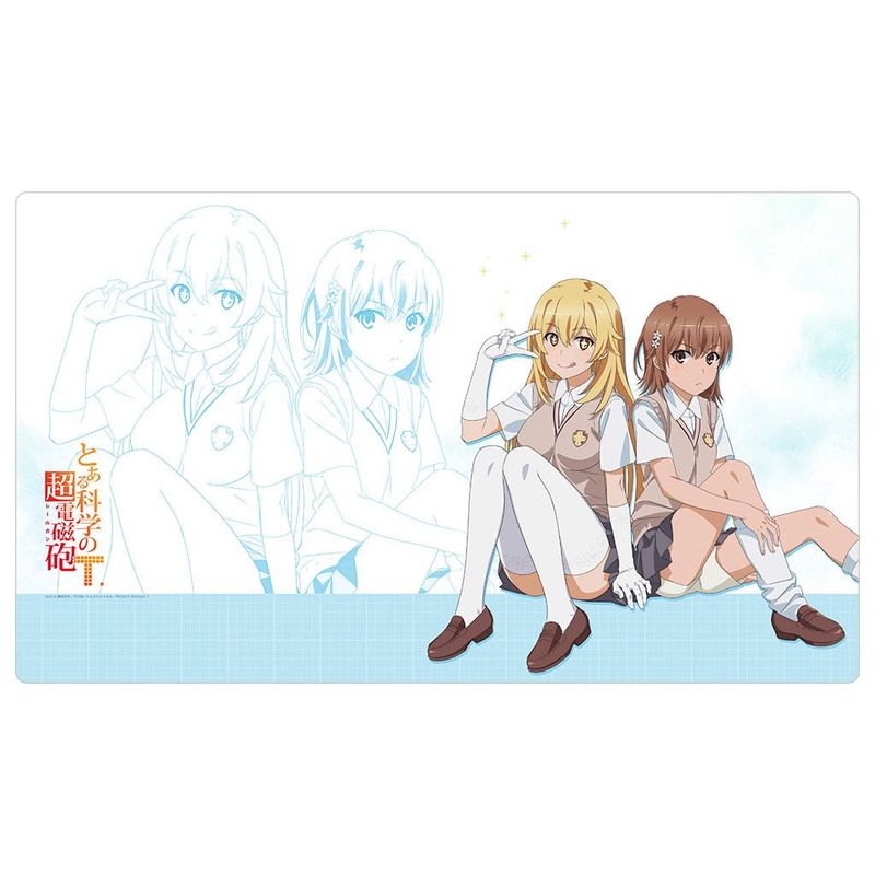 A Certain Scientific Railgun T Rubber Mat Misaka Mikoto &amp; Shokuhou Misaki School Uniform