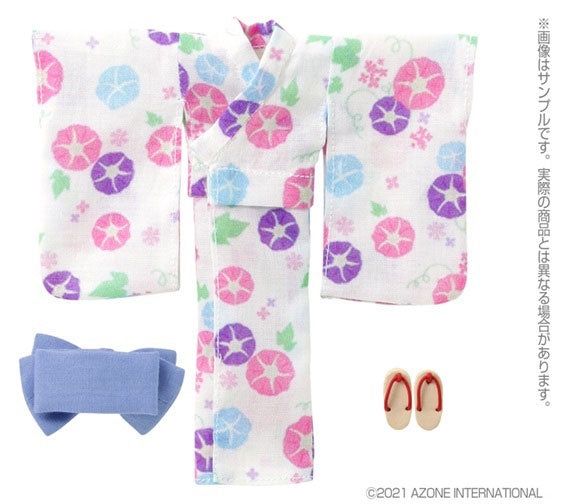 Azone Picconeemo 1/12 Yukata Set -Morning Glory and Maiden- (Moon White)