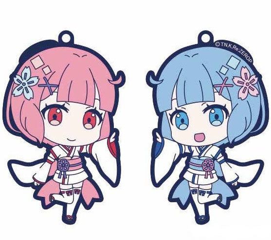 Re:Zero Rem &amp; Ram Double-Sided Rubber Strap Children ver. - Groove Garage Chibikko