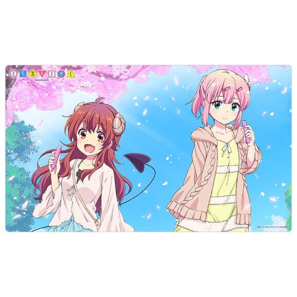 The Demon Girl Next Door Especially Illustrated Rubber Mat [Yuko &amp; Momo / Sakura]