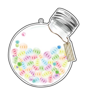 Acrylic Make Up Cover Candy Pot