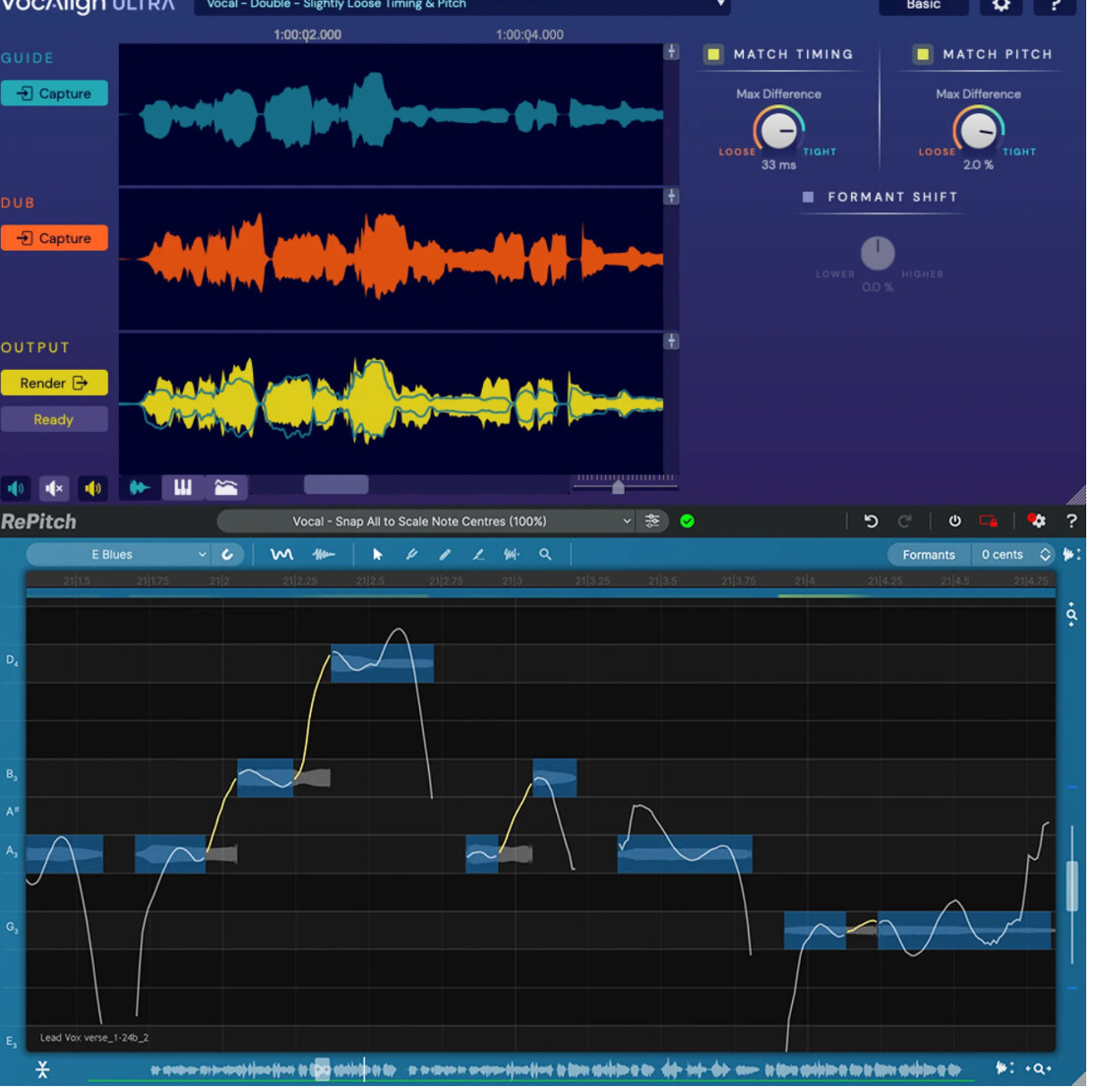 Editing &amp; Vocal tuning