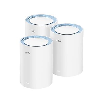Cudy Dual Band WIFI 5 1200Mbps Fast Ethernet Mesh 3 Pack