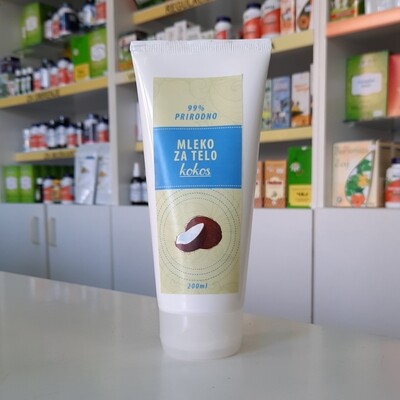 Herbateria Mleko za telo kokos 200 ml Herbateria Mleko za telo kokos 200 ml