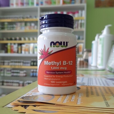 NOW Methyl B12 1000 mcg 100 lozengi NOW Methyl B12 1000 mcg 100 lozengi
