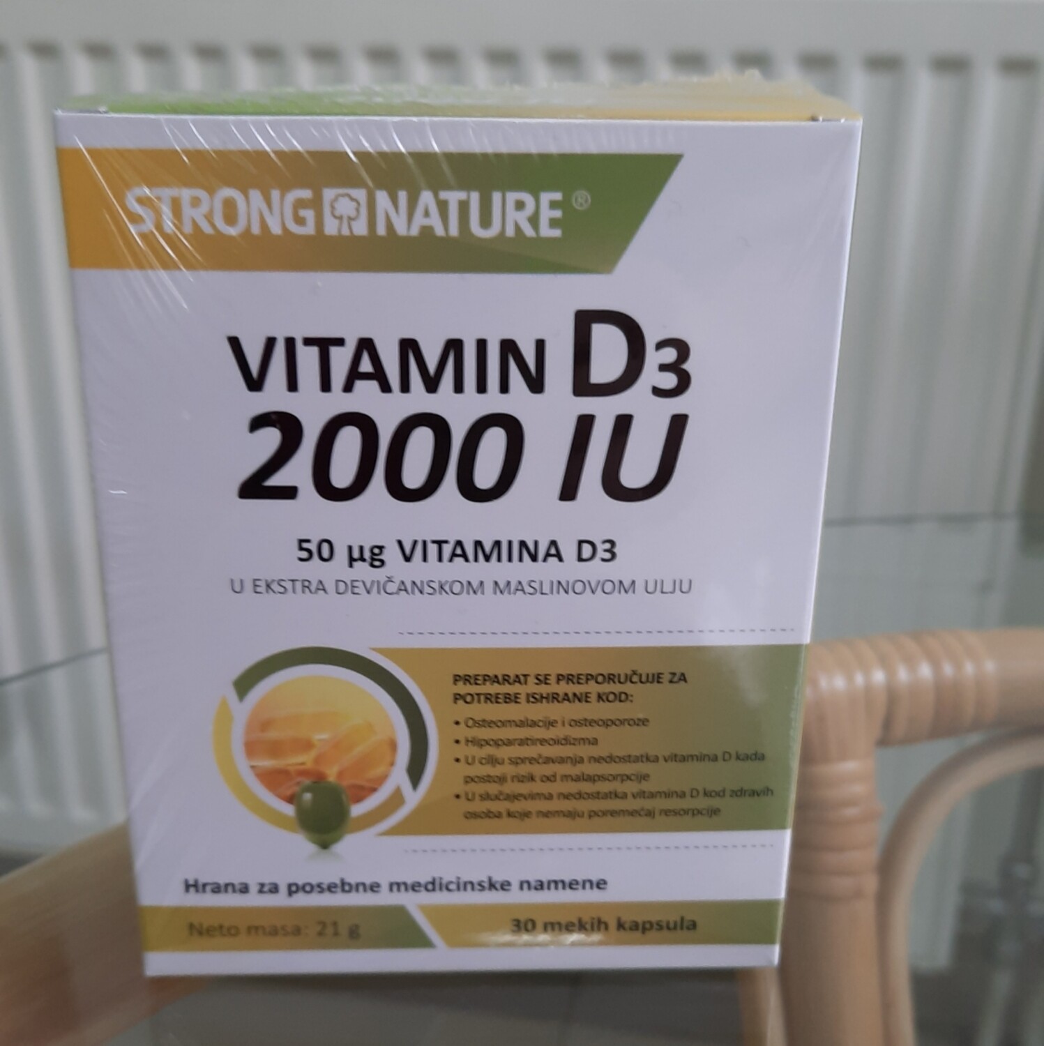 Strong Nature - Vitamin D3 2000 IU  30 mekih kapsula