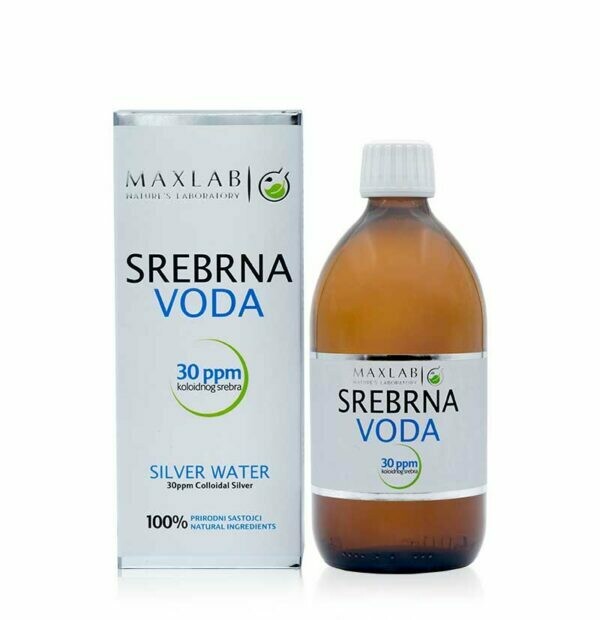 Srebrna voda 30 ppm 500 ml Maxlab Srebrna voda 30 ppm 500 ml Maxlab