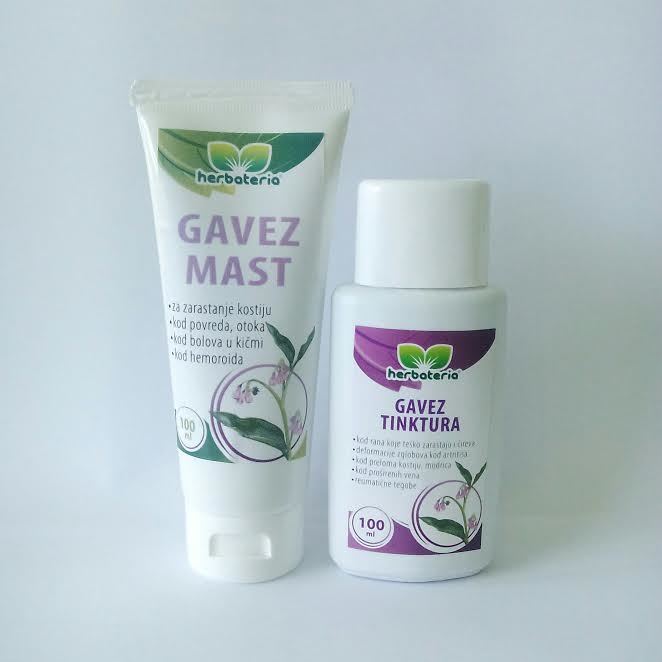 Herbateria - Komplet gavez mast (100 mL) i tinktura (100 mL) Herbateria - Komplet gavez mast (100 mL) i tinktura (100 mL)