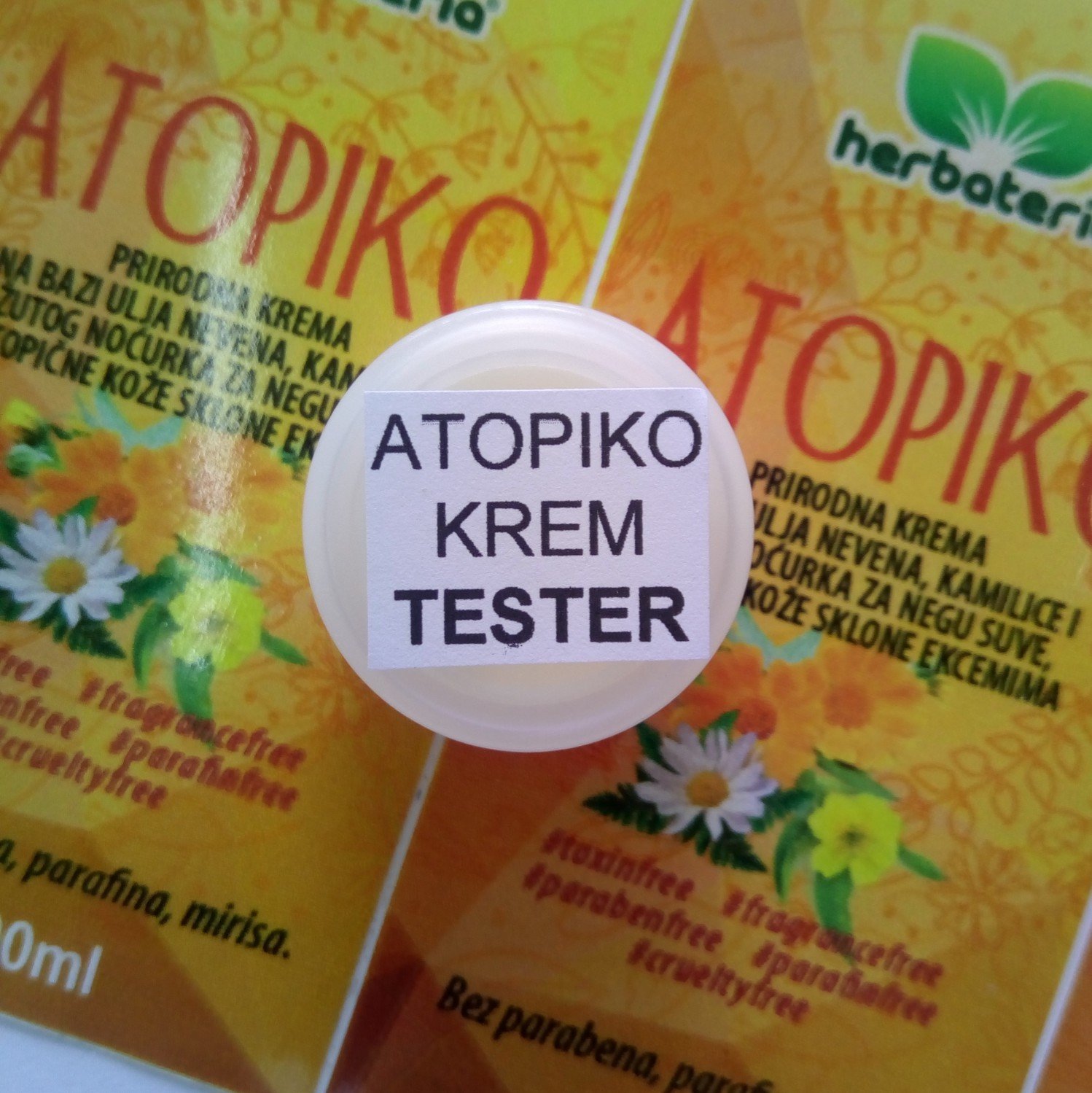 Herbateria - Tester atopiko krem 5 ml Herbateria - Tester atopiko krem 5 ml