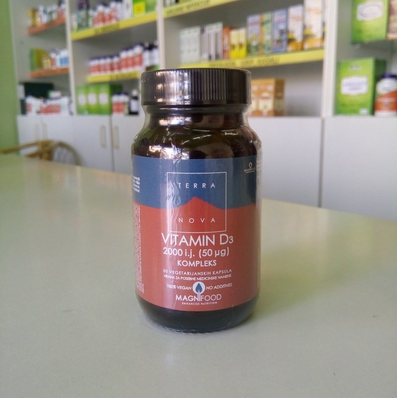 Terranova Vitamin D3 2000 IU (50 mcg) 50 kps Terranova Vitamin D3 2000 IU (50 mcg) 50 kps