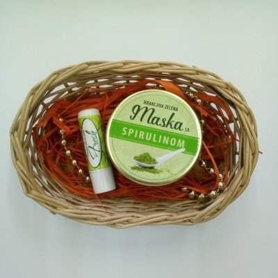 Poklon set (hranljiva maska 100 ml, stik za usne) Poklon set (hranljiva maska 100 ml, stik za usne)