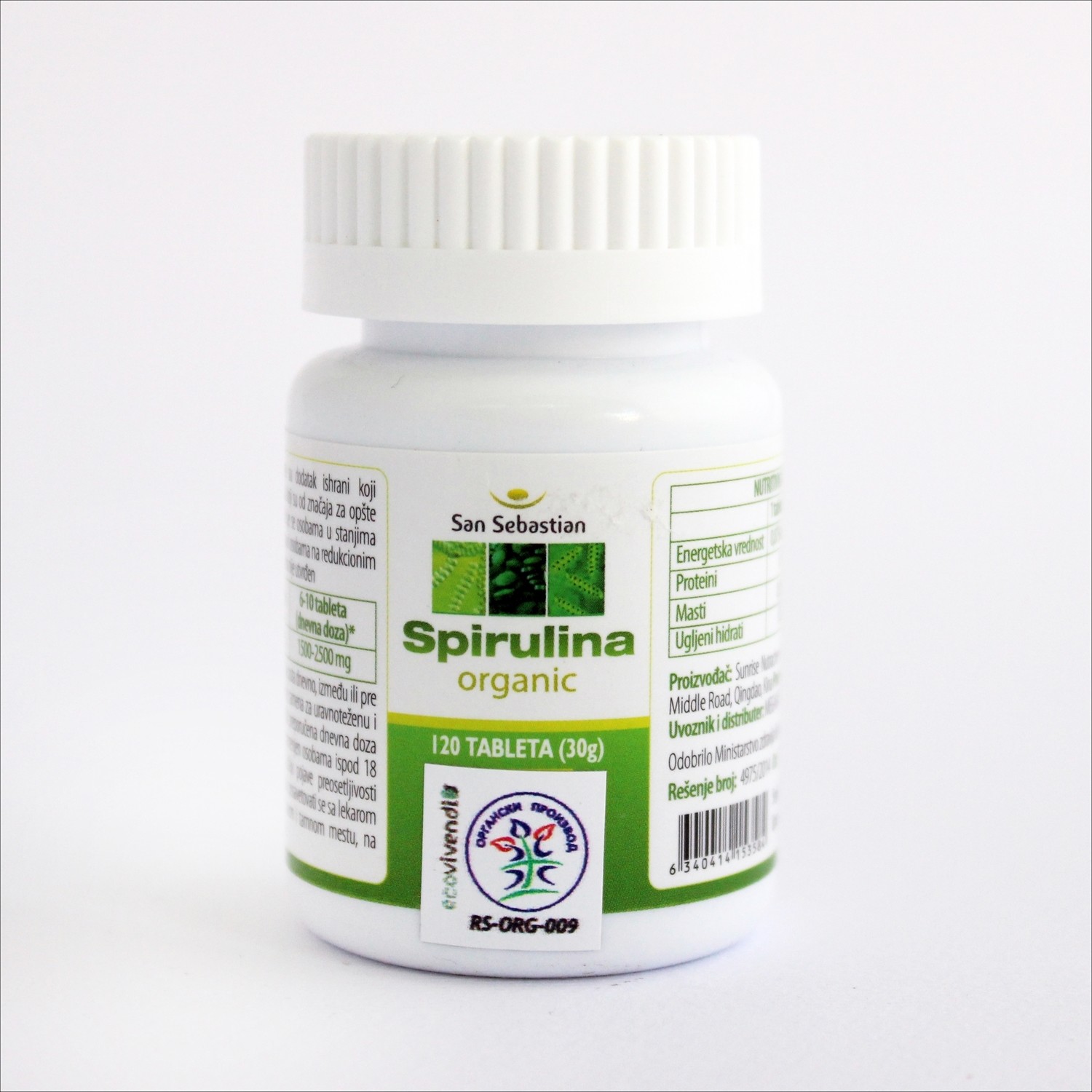 Spirulina San Sebastian 300 tbl (75 g) Spirulina San Sebastian 300 tbl (75 g)