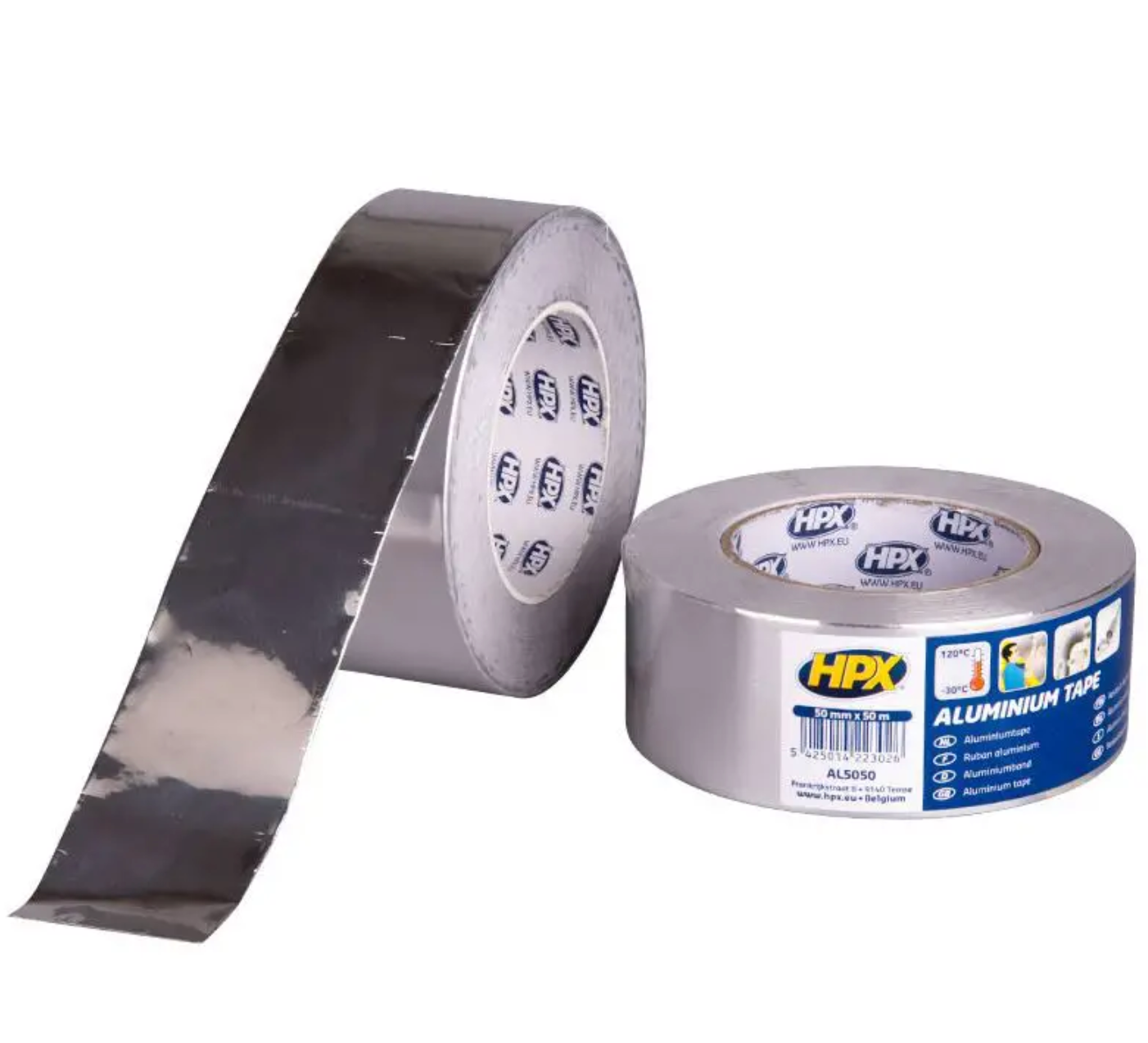 HPX Aluminium tape 50 mm x 50 meter