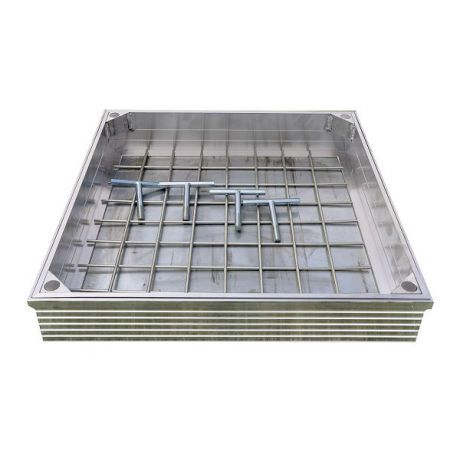 Klinkerdeksel Alu 60X60X10CM