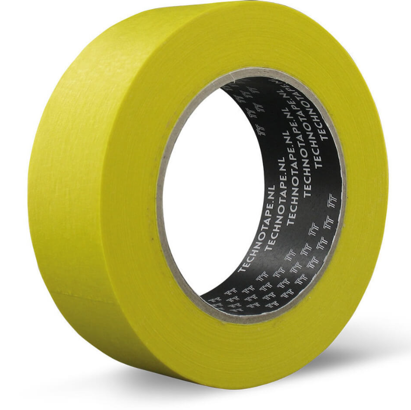 TechnoTape Maskingtape Geel 25mm x 50m