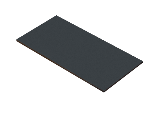 HPL plaat 7016 Antraciet/ 280 x 125 x 6MM