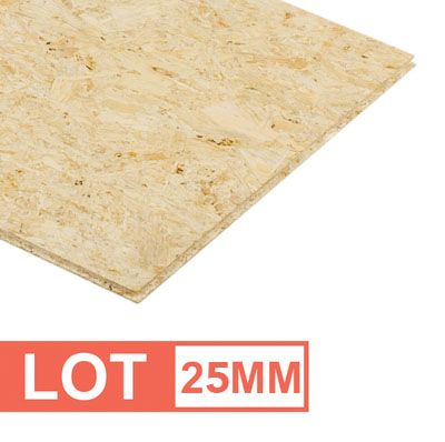 OSB 3 Tand&amp;Groef 250X63CM / 25MM (LOT20)