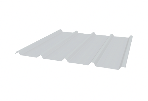 Profielplaat Lot Zonder Doek 4X1.05M /0.50MM Blanc