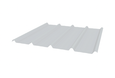 Profielplaat Lot Zonder Doek 4X1.05M /0.50MM Blanc