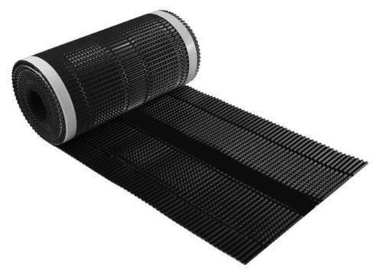 Ondervorst aluminium Zwart 5M/Rol