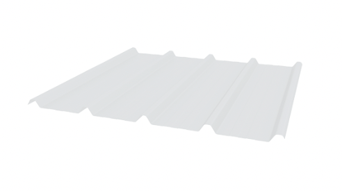 Profielplaat Lot Zonder Doek 3X1.05M /0.50MM Milk