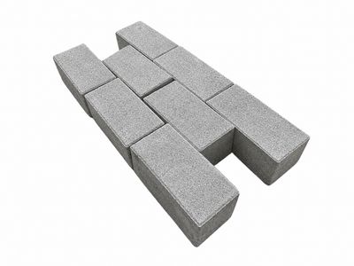 (4) Klinker BF Saxum 22x11x8 Medium Grijs