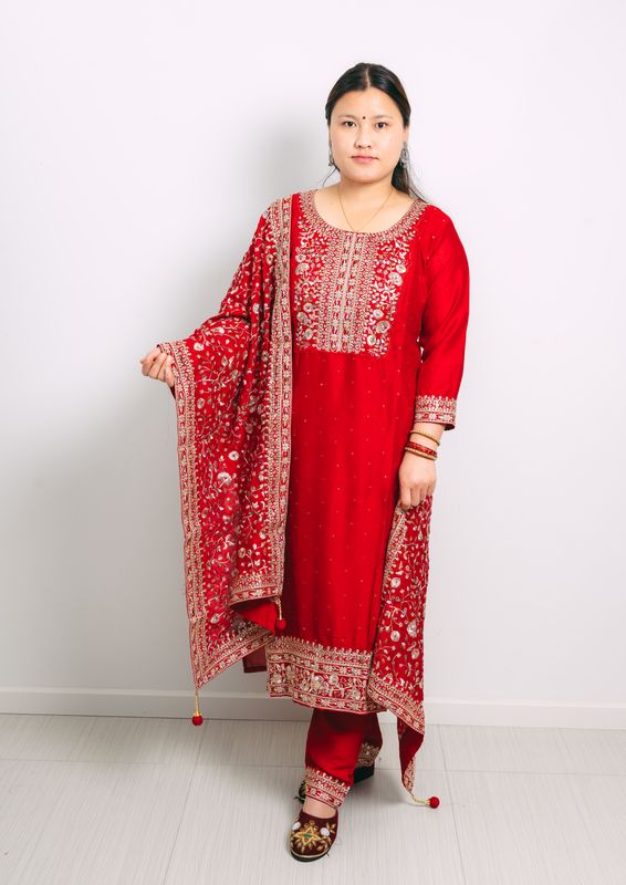 Dola Silk Fabric Kurta Set