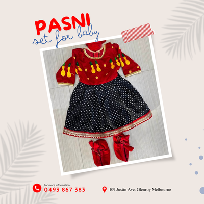 Pasni Dress for Baby - Weaning Ceremony Outfit