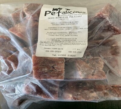 Petalicious Diced Pheasant 1kg