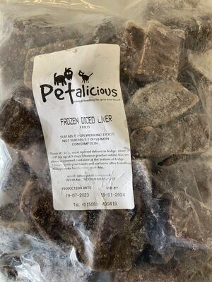 Petalicious Diced Liver 1kg
